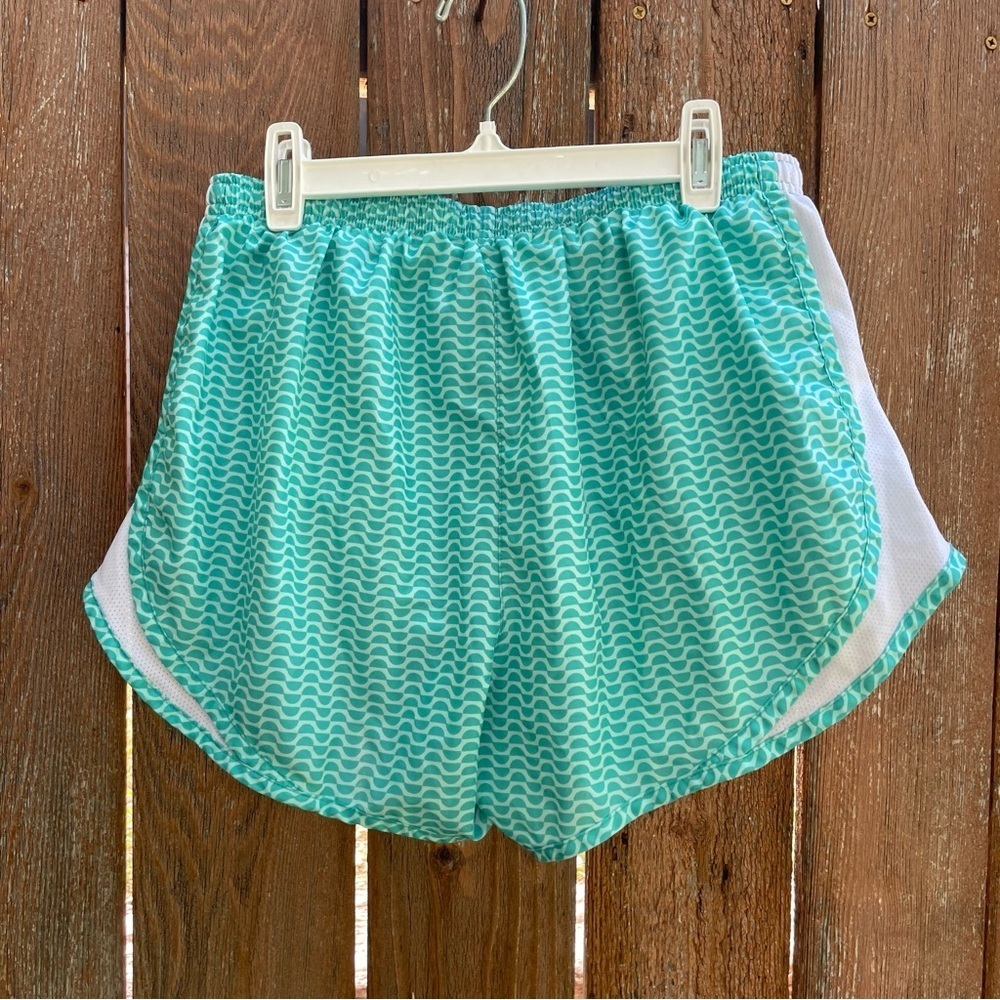NIKE Women’s Dri Fit Teal White Athletic Shorts Size Small - Picture 5 of 9